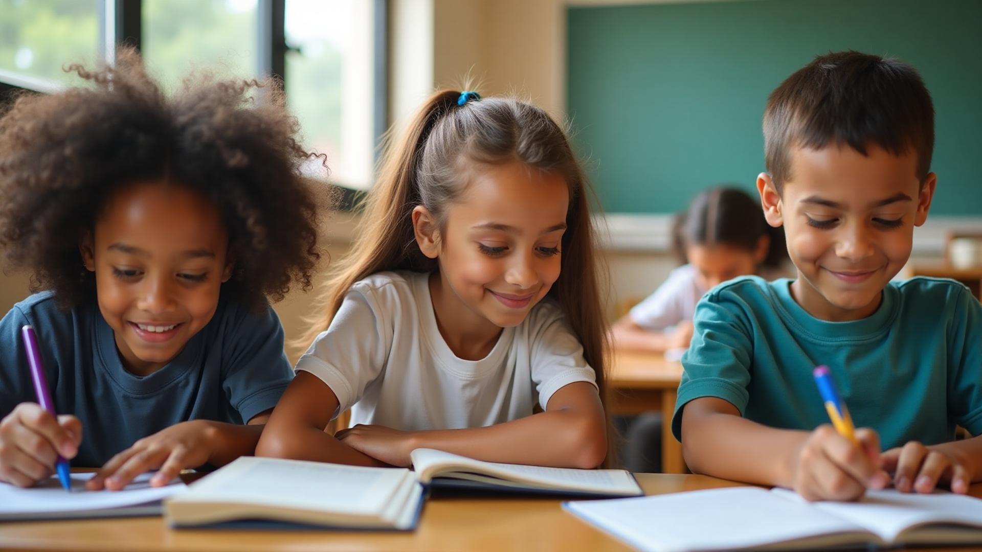 Focused students learning at Genius Mind Academy Coimbatore - Memory5x Speed